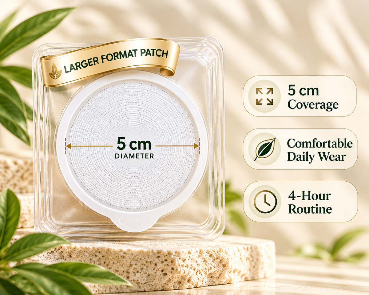 Glorenda 5 cm large-format nano-microneedle patch